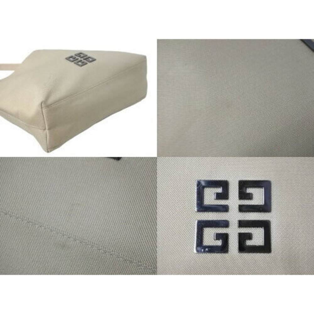 Givenchy Nylon Hobo Shoulder Bag Beige Tan Logo - Picture 6 of 8